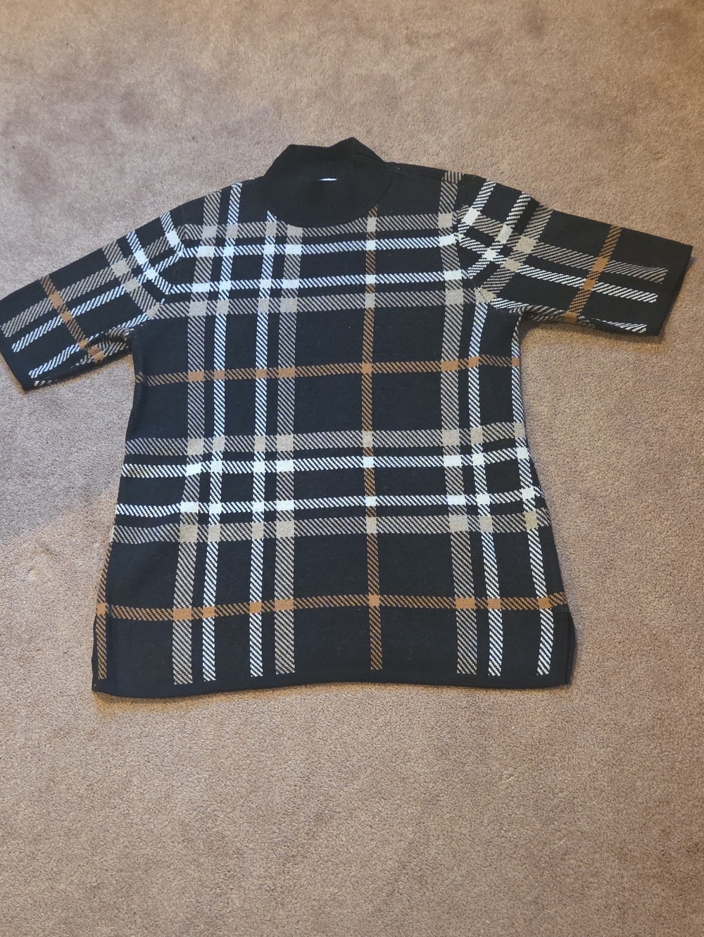 Women's Classic Plaid Elbow-Sleeve